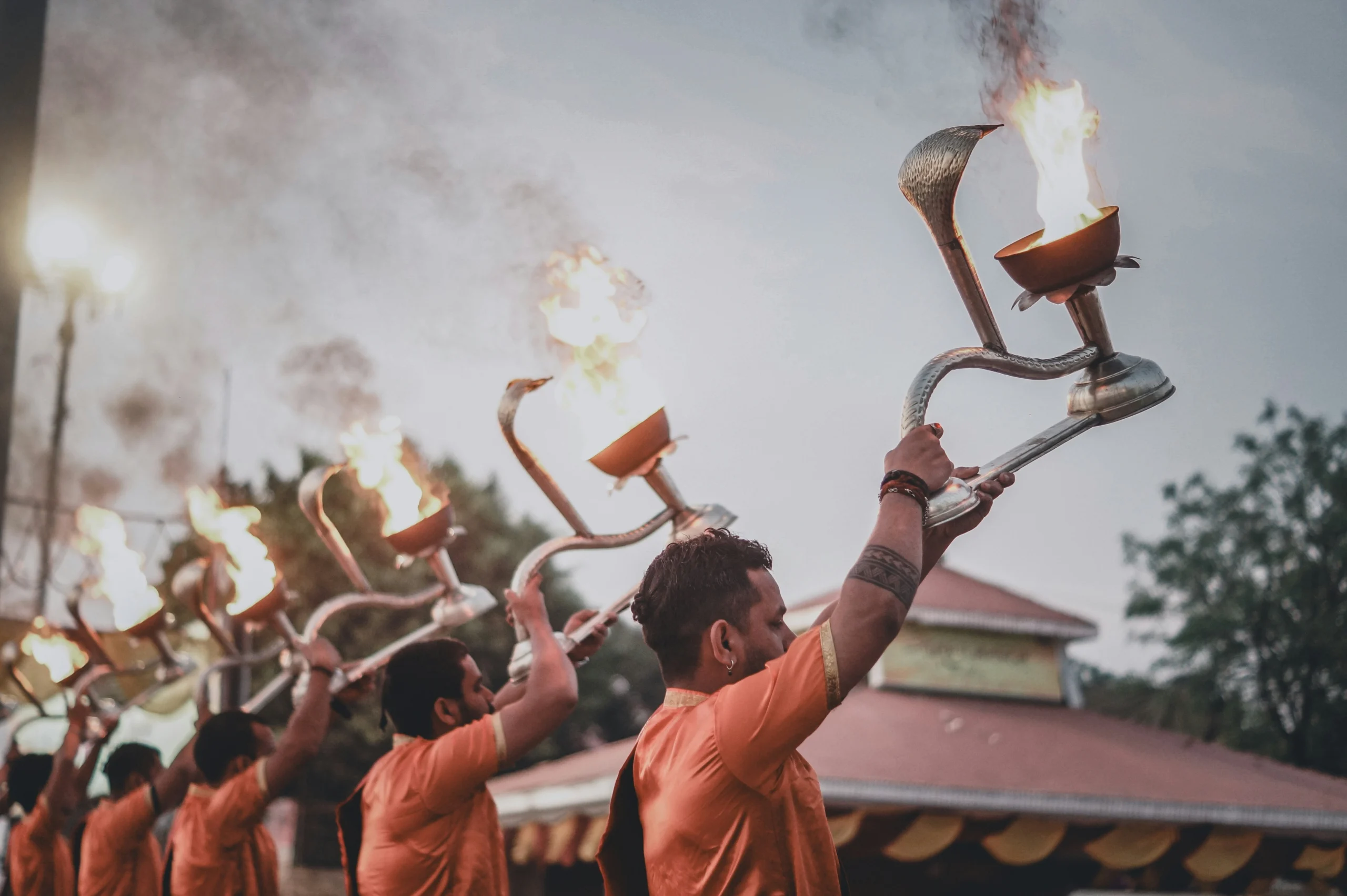 Varanasi Ghats at sunset